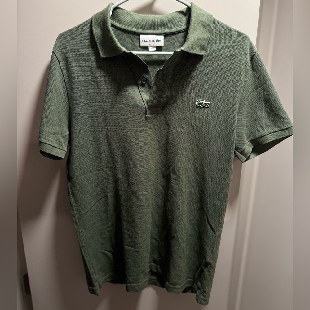 Men's Classic Fit Lacoste L.12.12 Original Piqué Polo | Size - M | Khaki Green